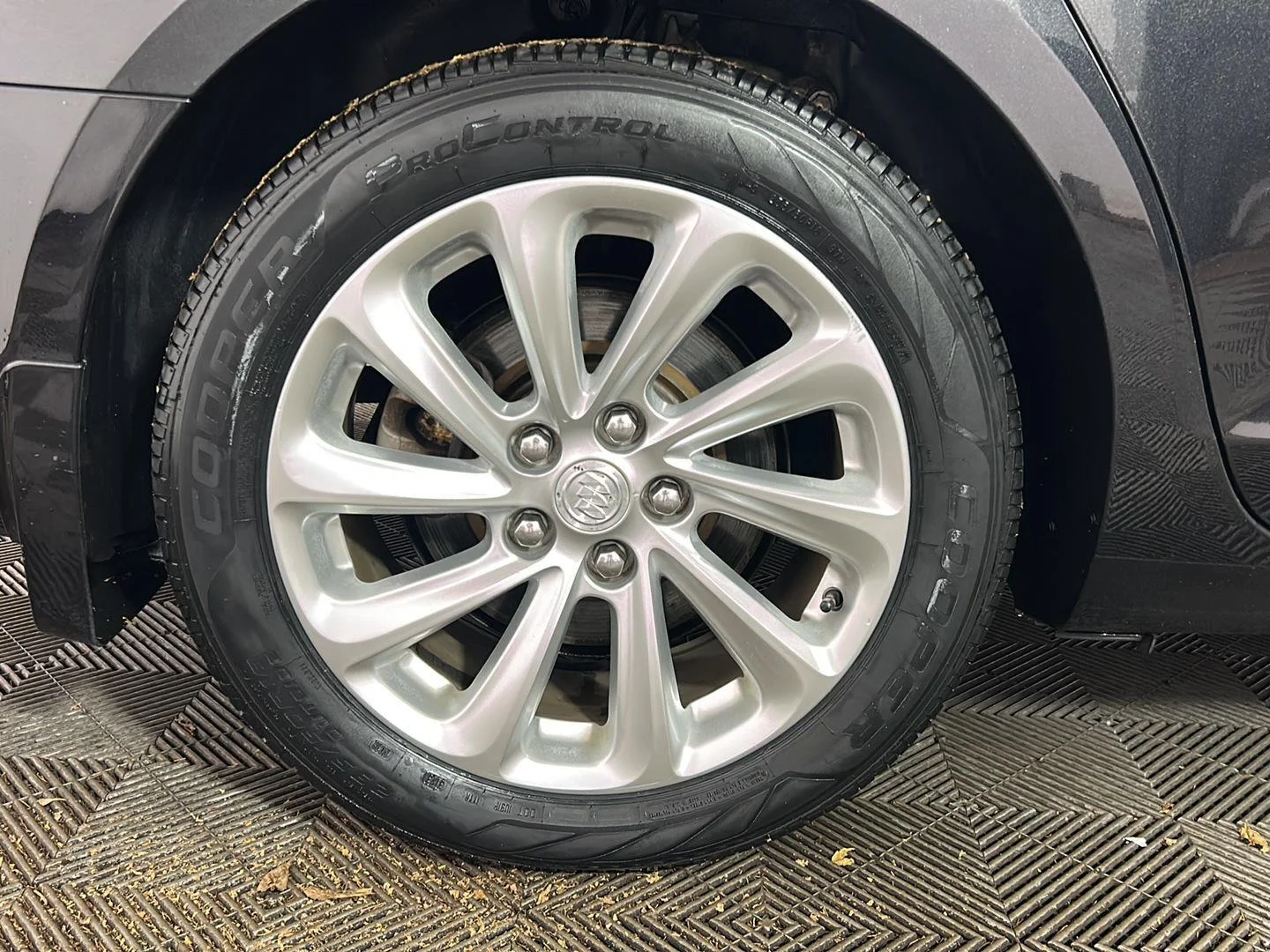 Used 2015 CARBON BLACK METALLIC Buick Leather image 2