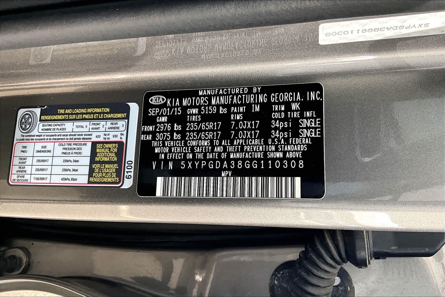 Used 2016 Titanium Silver Kia LX image 33