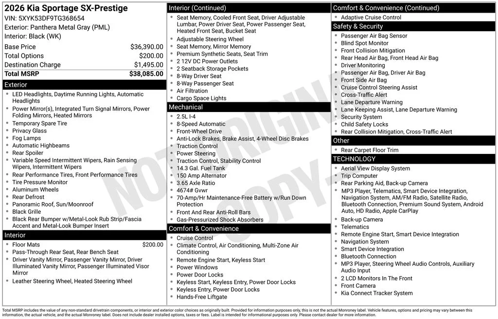 2026 Kia Sportage SX Prestige - Photo 13