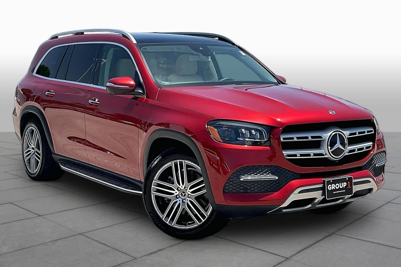 Used 2020 designo Cardinal Red Metallic Mercedes-Benz GLS 450 image 3