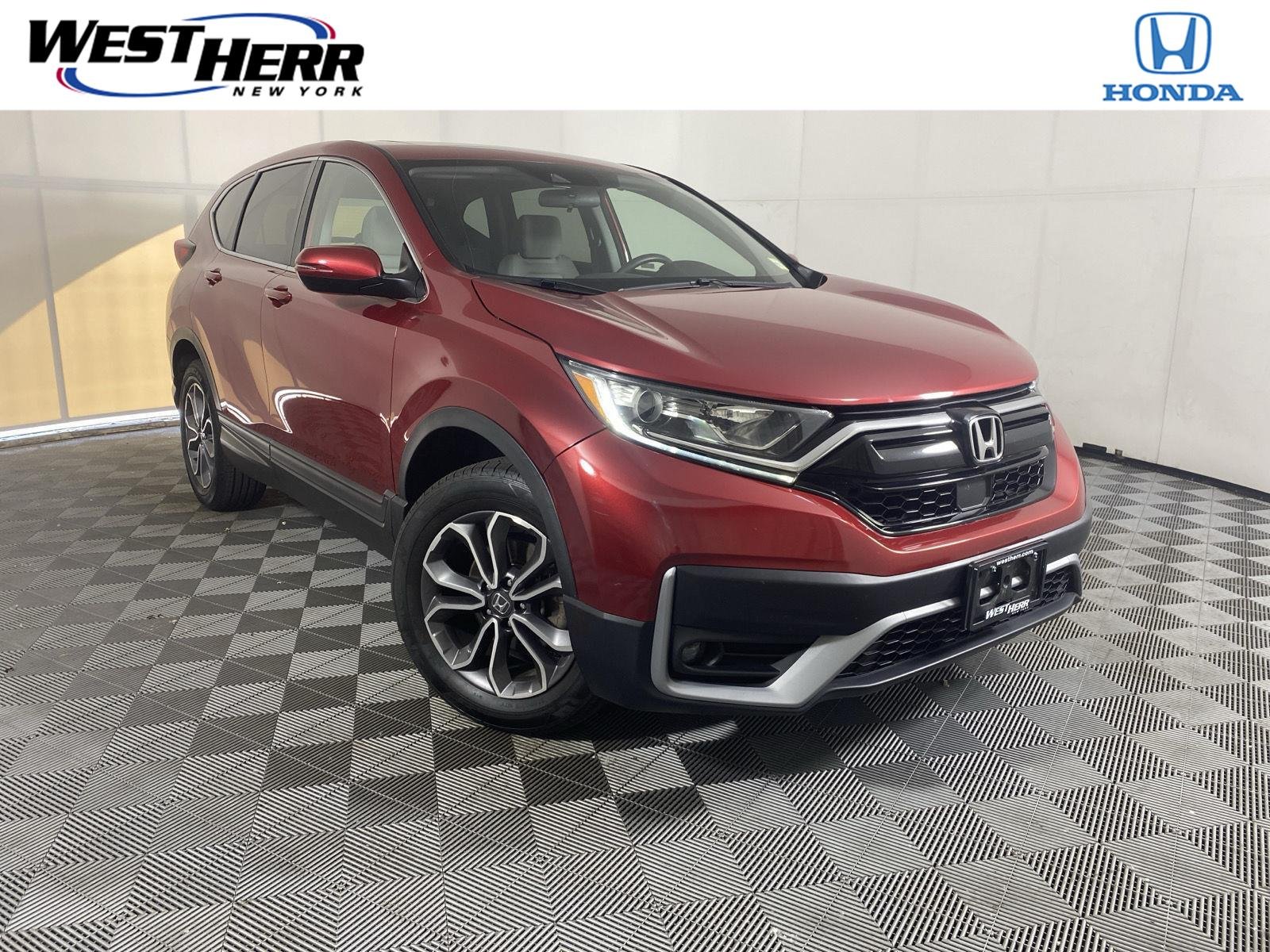 Used 2021 Radiant Red Metallic Honda EX image 1