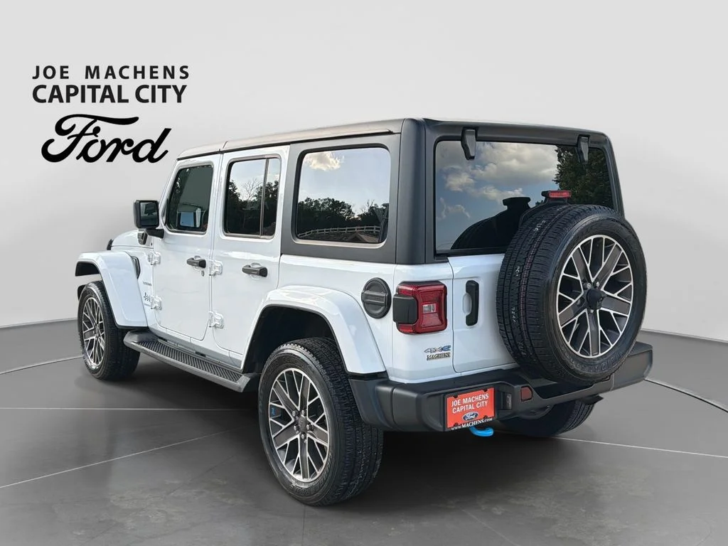Used 2023 White Jeep Sahara 4xe image 7