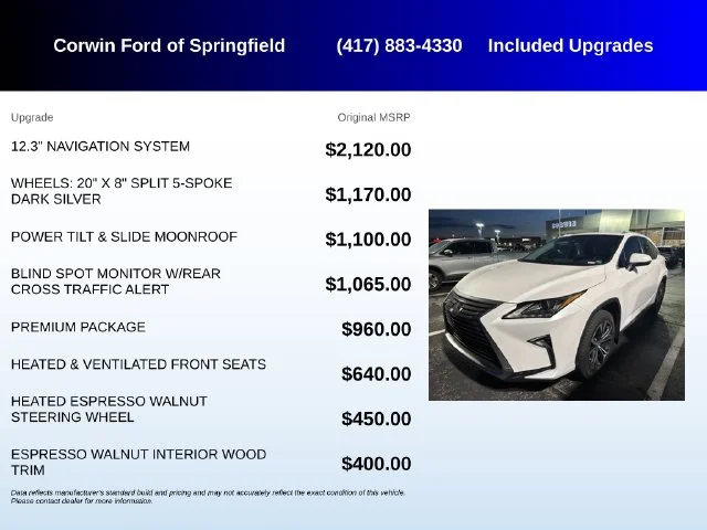 Used 2017 Eminent White Pearl Lexus 350 image 5