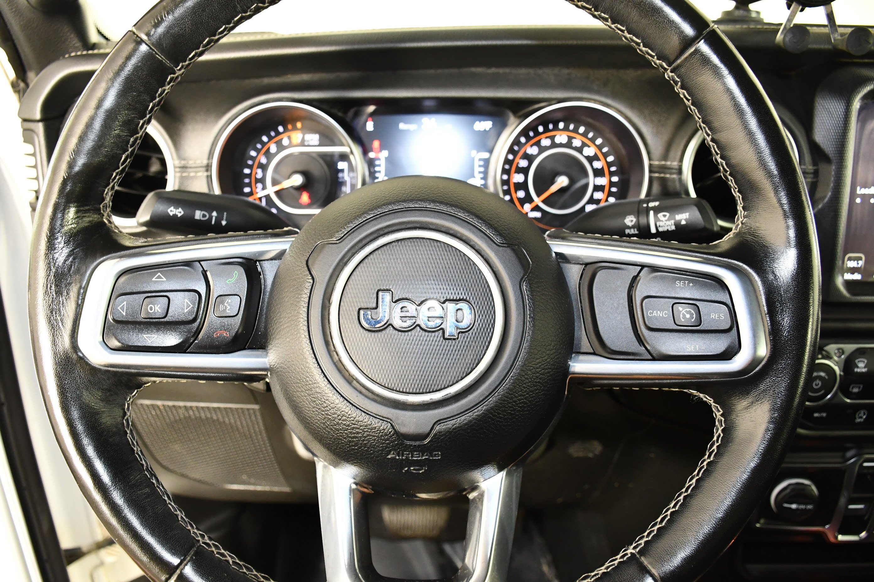 Used 2021 Bright White Clearcoat Jeep Overland image 23