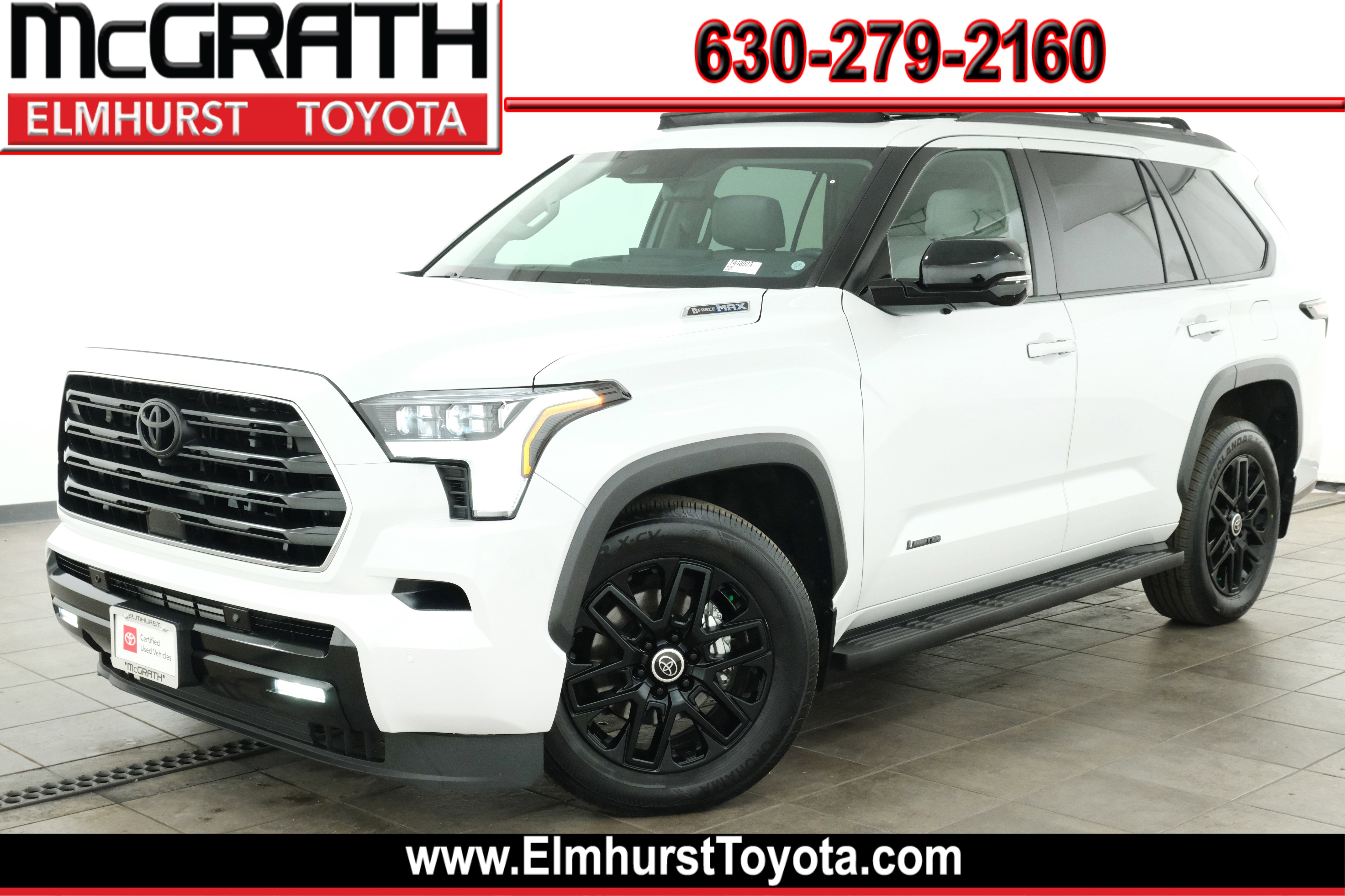 White (Wind Chill Pearl) 2024 Toyota Sequoia Limited 4WD SUV / Crossover Four-Wheel Drive 10-Speed Automatic