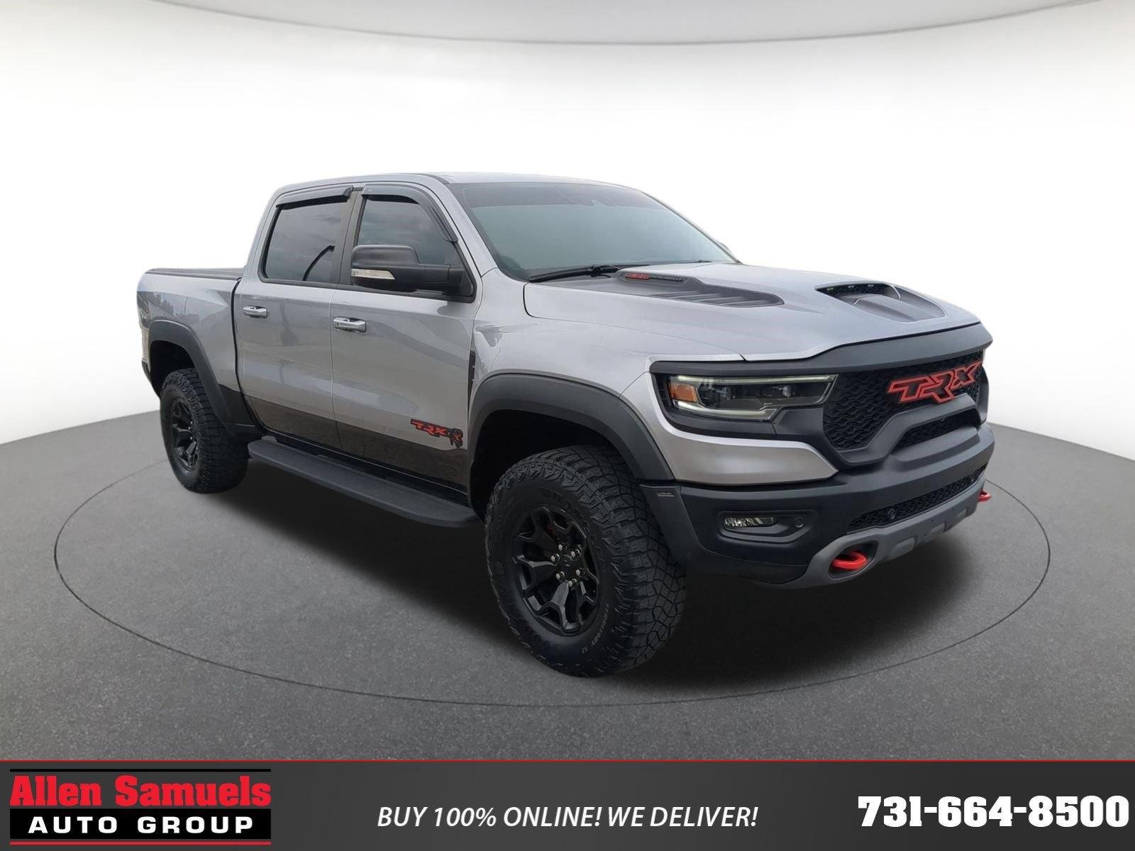 Used 2021 Billet Silver Metallic Clearcoat Ram TRX image 1
