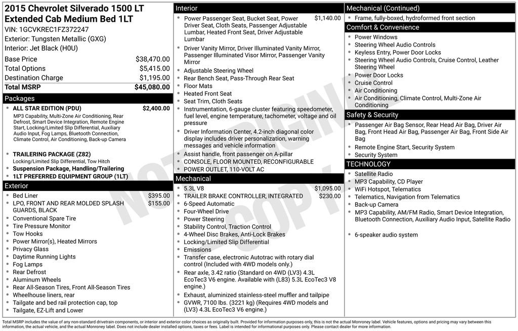 Used 2015 Gray Chevrolet LT image 6