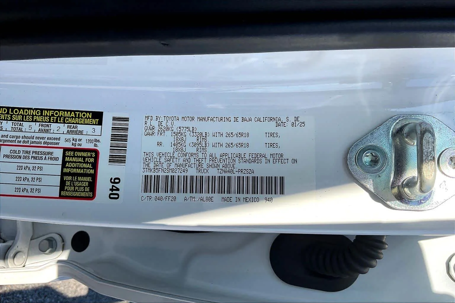 Certified Used 2025 Ice Cap Toyota SR5 image 33