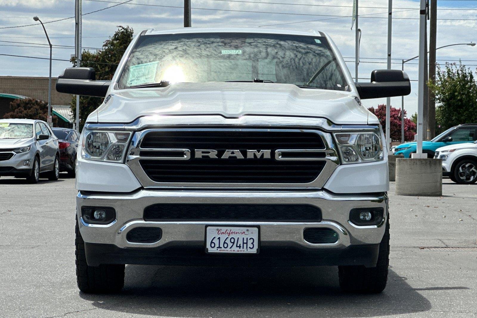 Used 2021 Bright White Clearcoat Ram Big Horn image 9