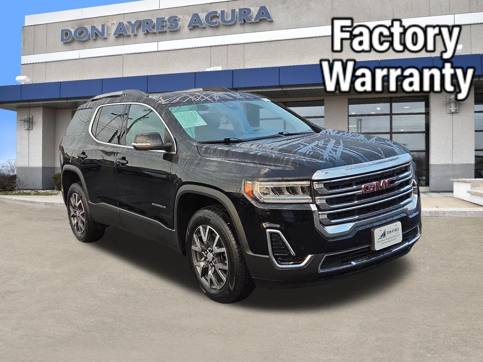 Used 2023 Ebony Twilight Metallic GMC SLE image 1