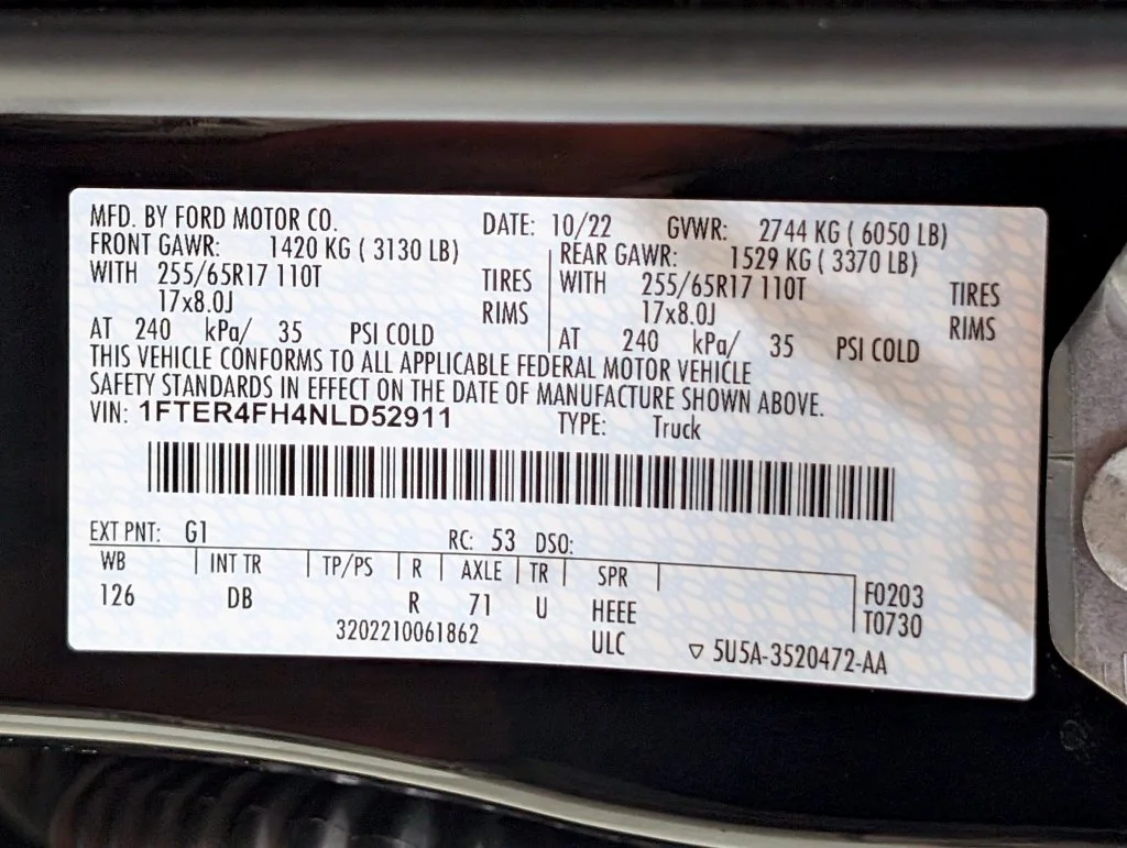 Certified Used 2022 Shadow Black Ford Lariat image 26