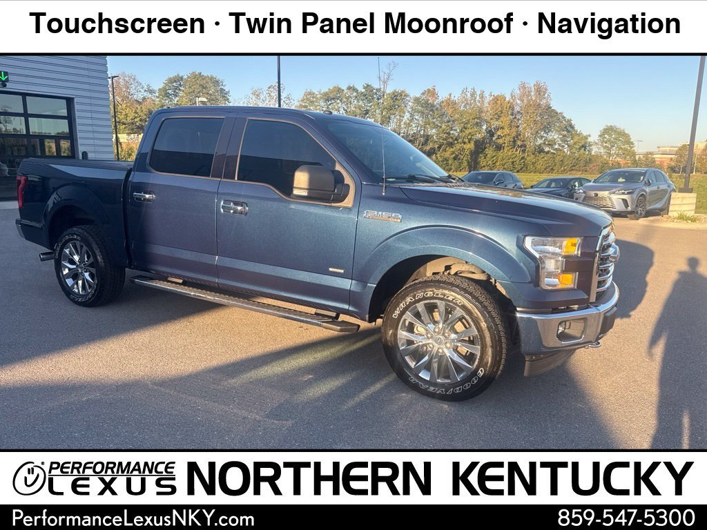 Used 2017 Blue Jeans Metallic Ford XLT image 1