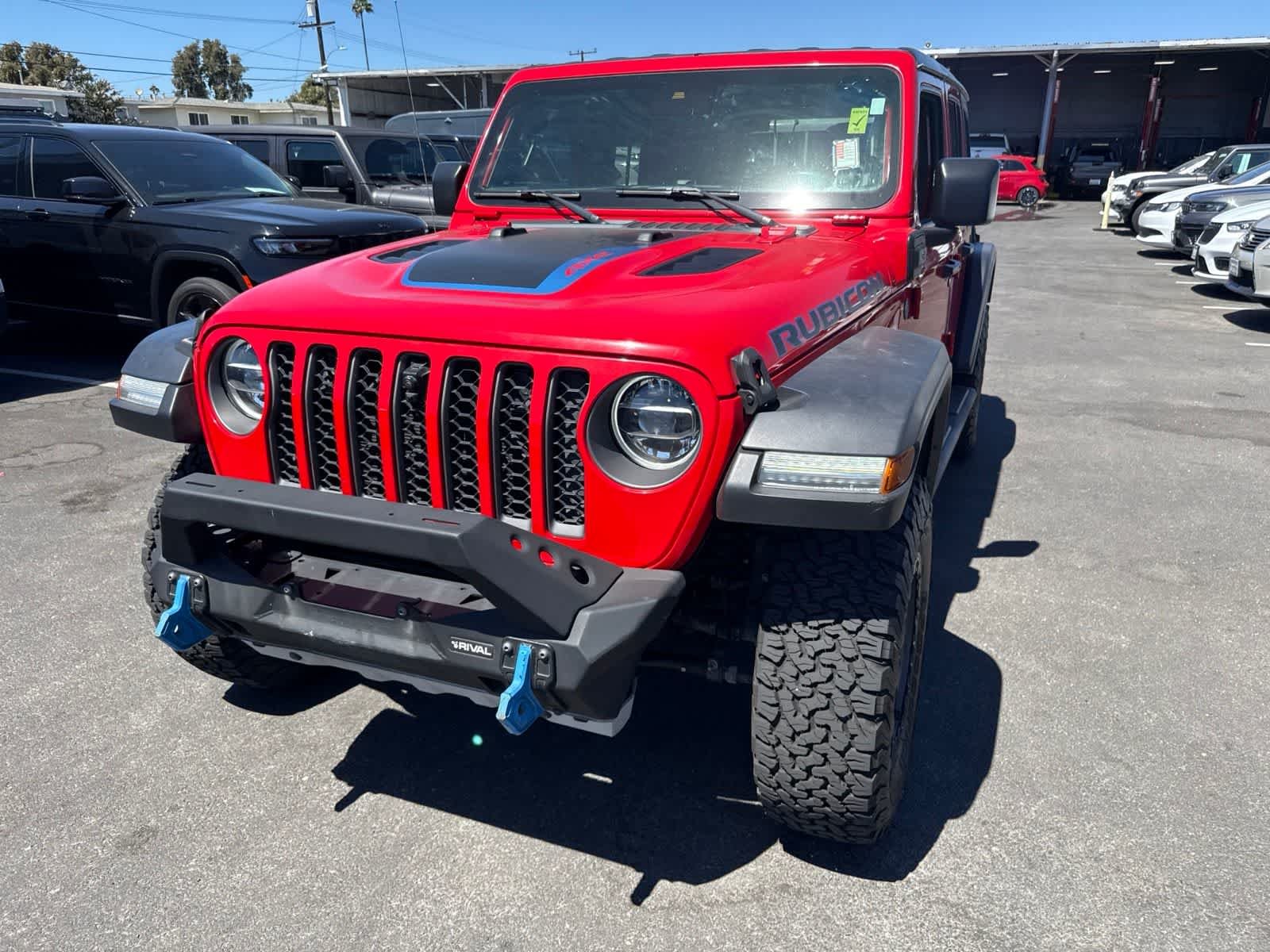 Used 2021 Firecracker Red Clearcoat Jeep Unlimited Rubicon image 2