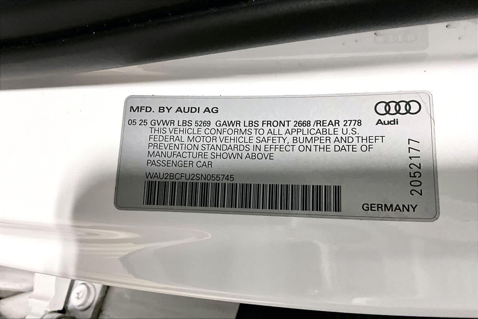 Used 2025 Arkona White Audi Premium Plus image 34