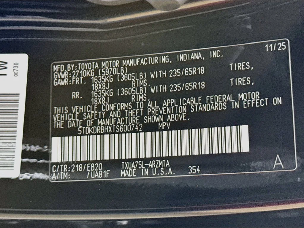 Used 2026 Black Toyota XLE image 44