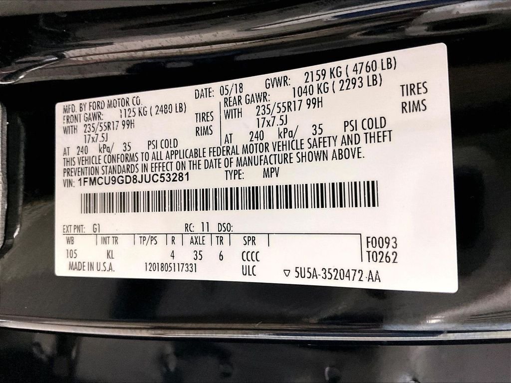 Used 2018 Black Ford SE image 37
