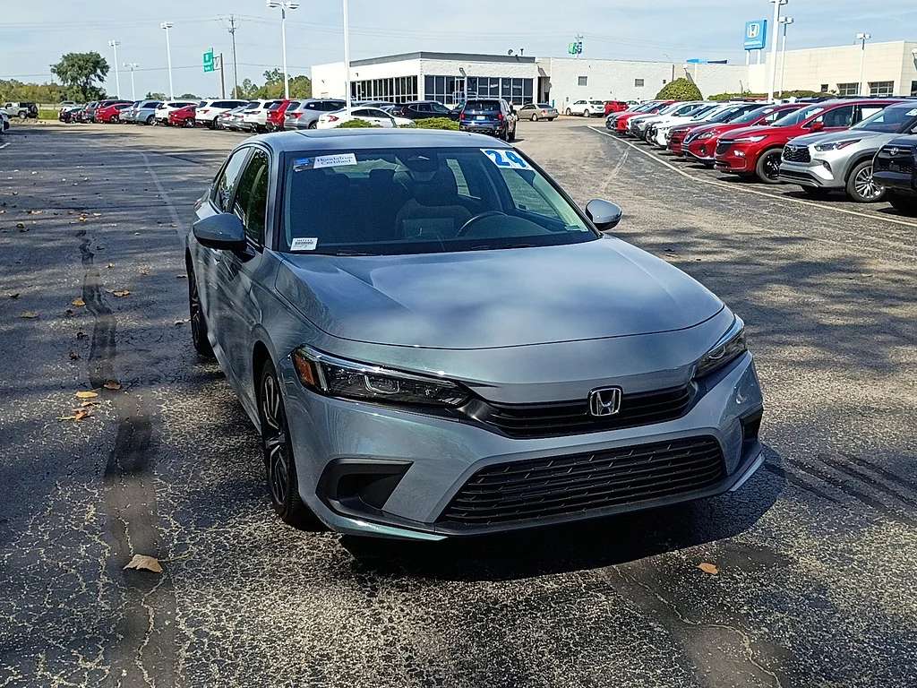 Certified Used 2024 Sonic Gray Pearl Honda EX image 1