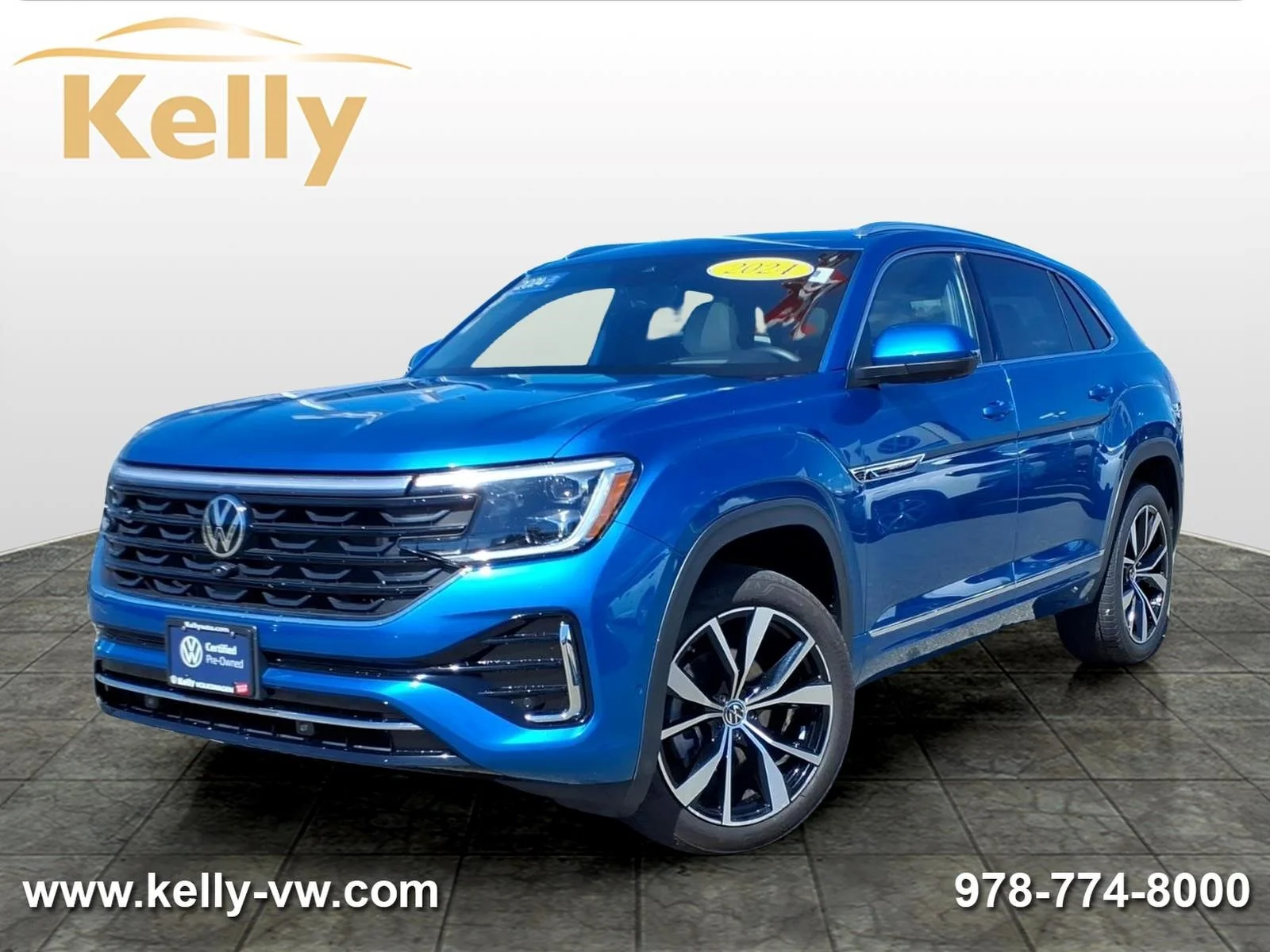 Certified Used 2024 KINGFISHER BLUE Volkswagen 2.0T SEL Premium R-Line image 1