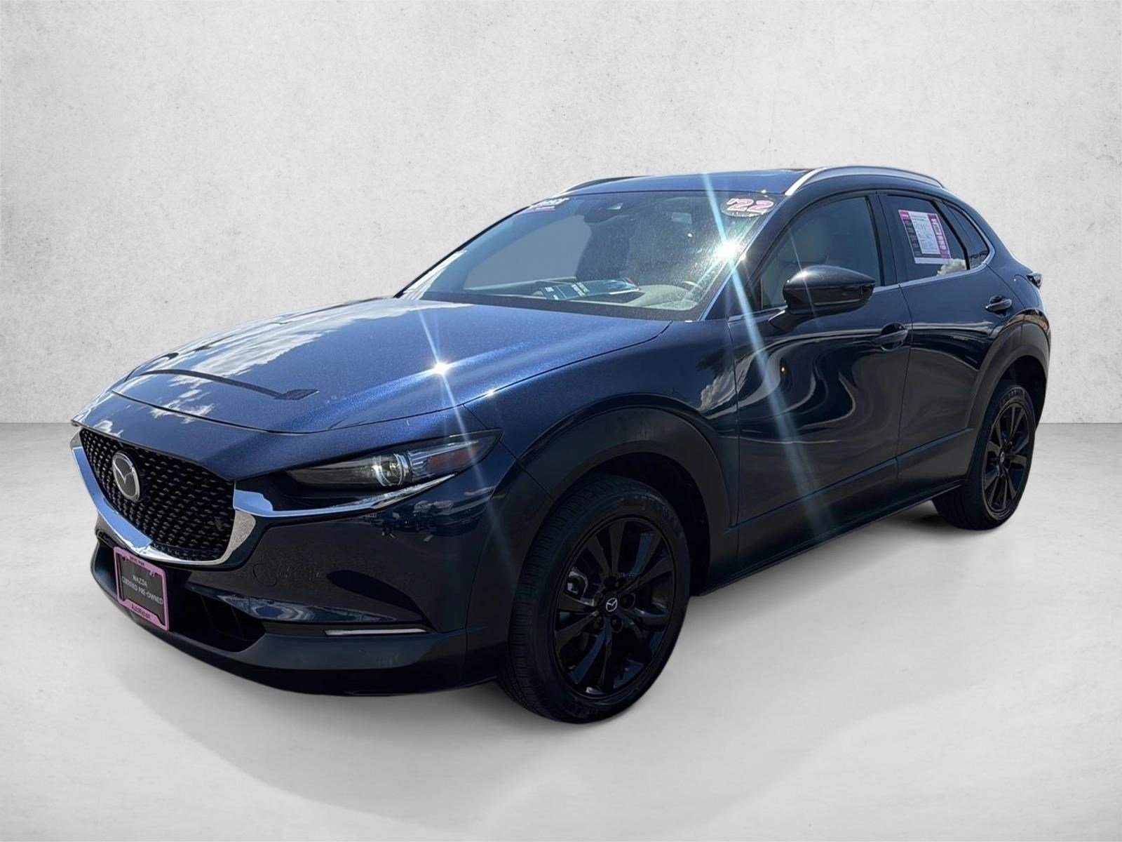 Certified Used 2022 Deep Crystal Blue Mica Mazda 2.5 Turbo Premium Plus Package image 1