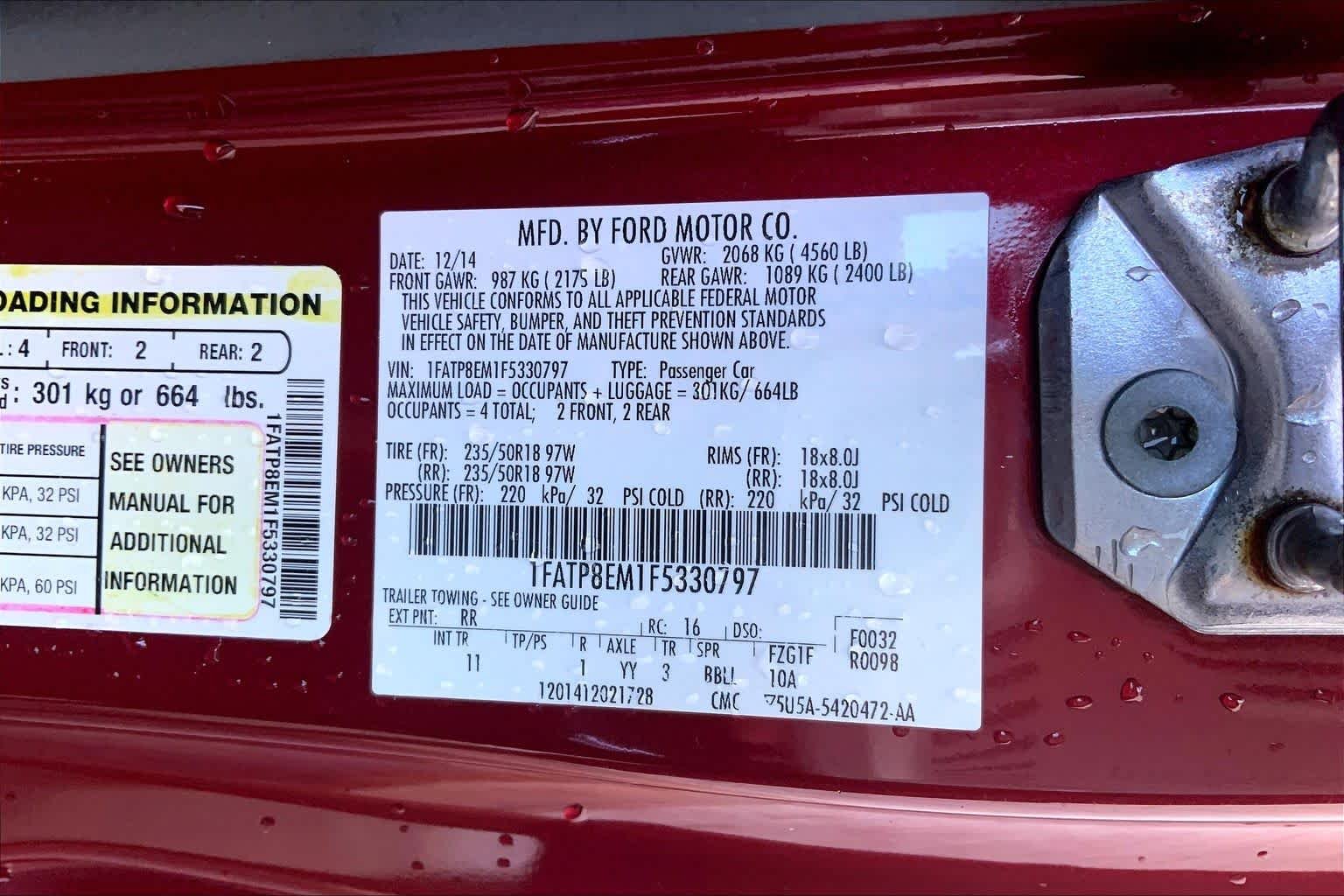 Used 2015 Ruby Red Metallic Tinted Clearcoat Ford V6 image 27