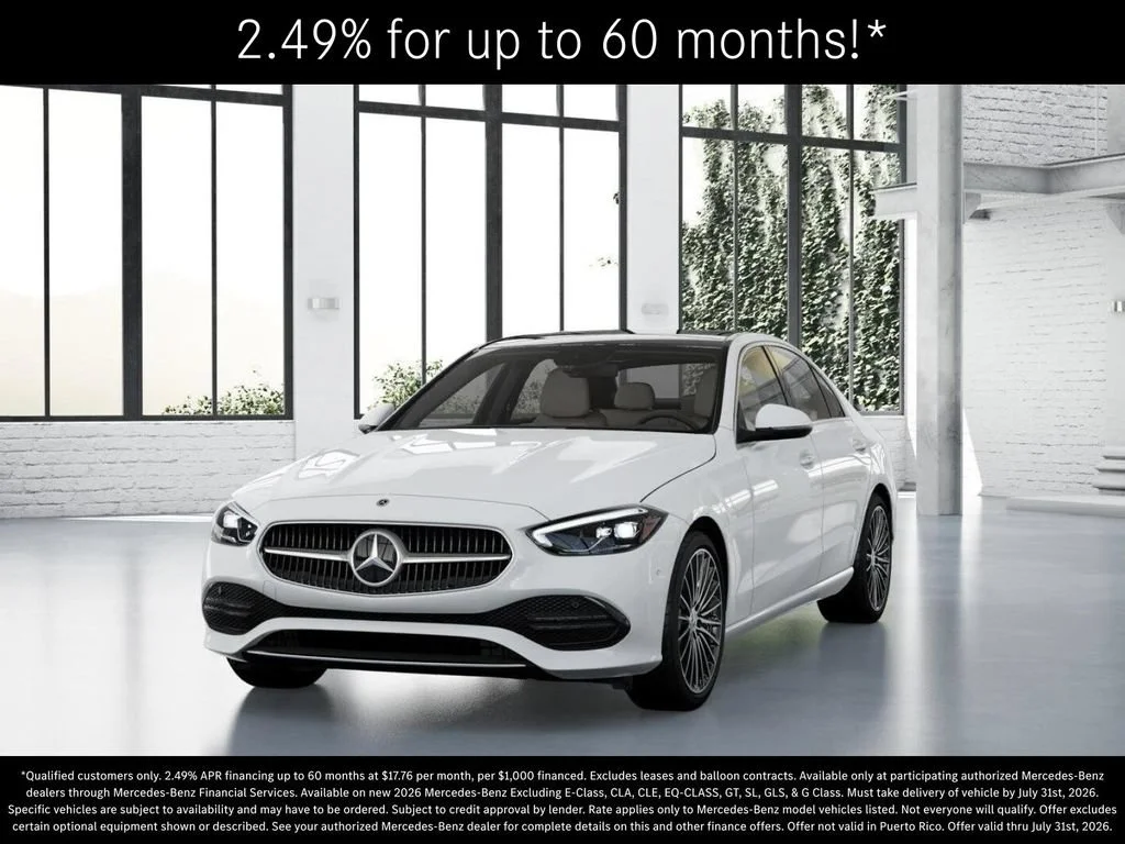 New 2026 Polar White Mercedes-Benz C 300 image 83
