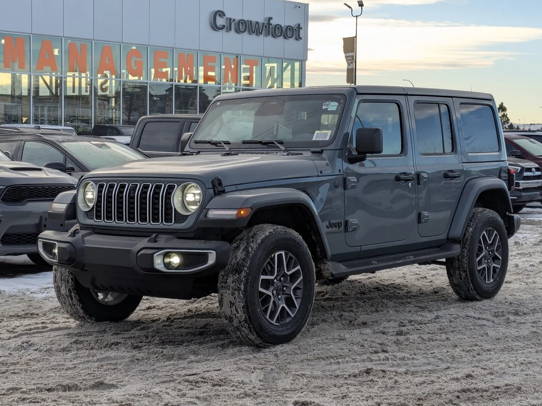 New 2026 Dark blue Jeep Sahara - - 4x4 - McKinley Leather - Body-Color Top - Alpine Audio - Technology Group & More! image 4