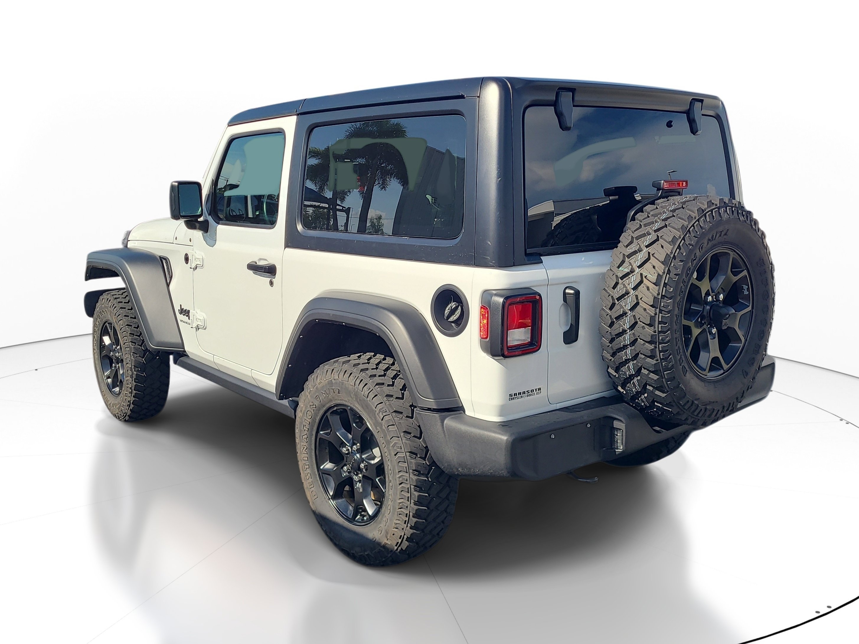 Used 2021 Bright White Clearcoat Jeep Willys image 7