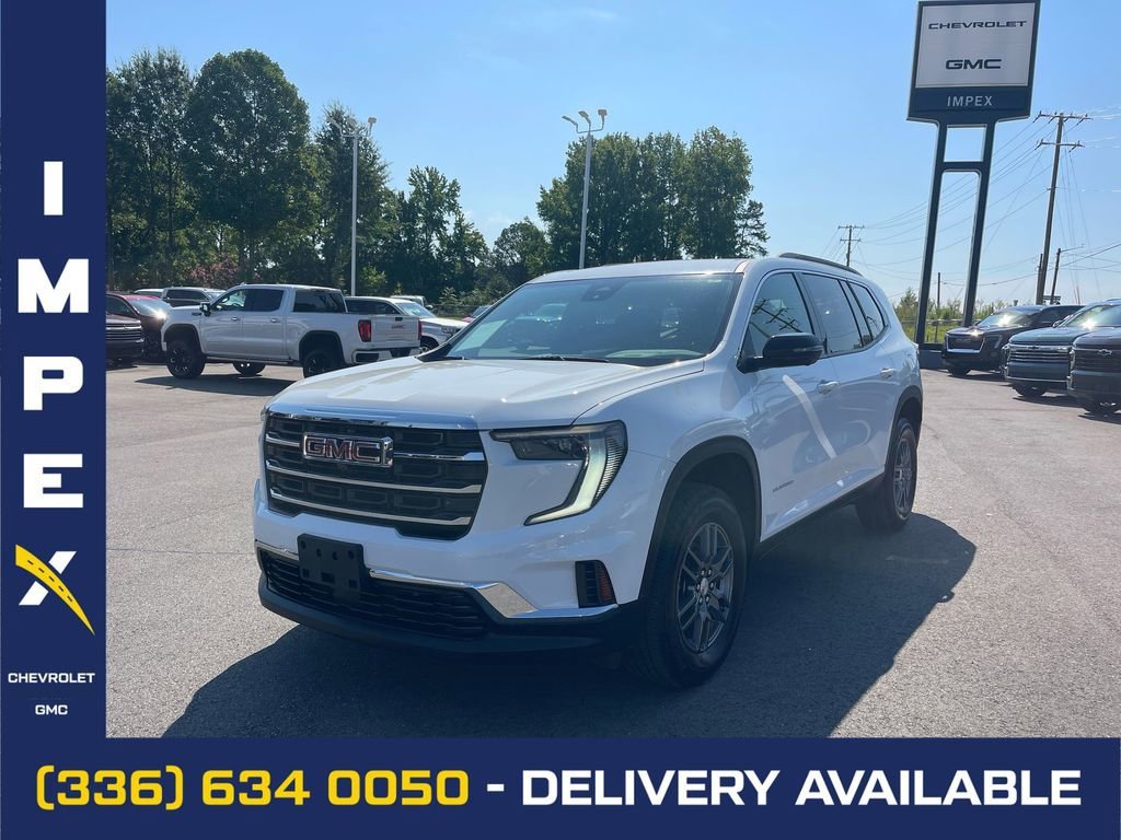 Summit White 2025 GMC Acadia Elevation FWD SUV / Crossover Front-Wheel Drive