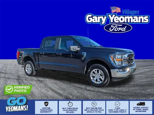 Certified Used 2023 Blue Metallic Ford XLT image 1