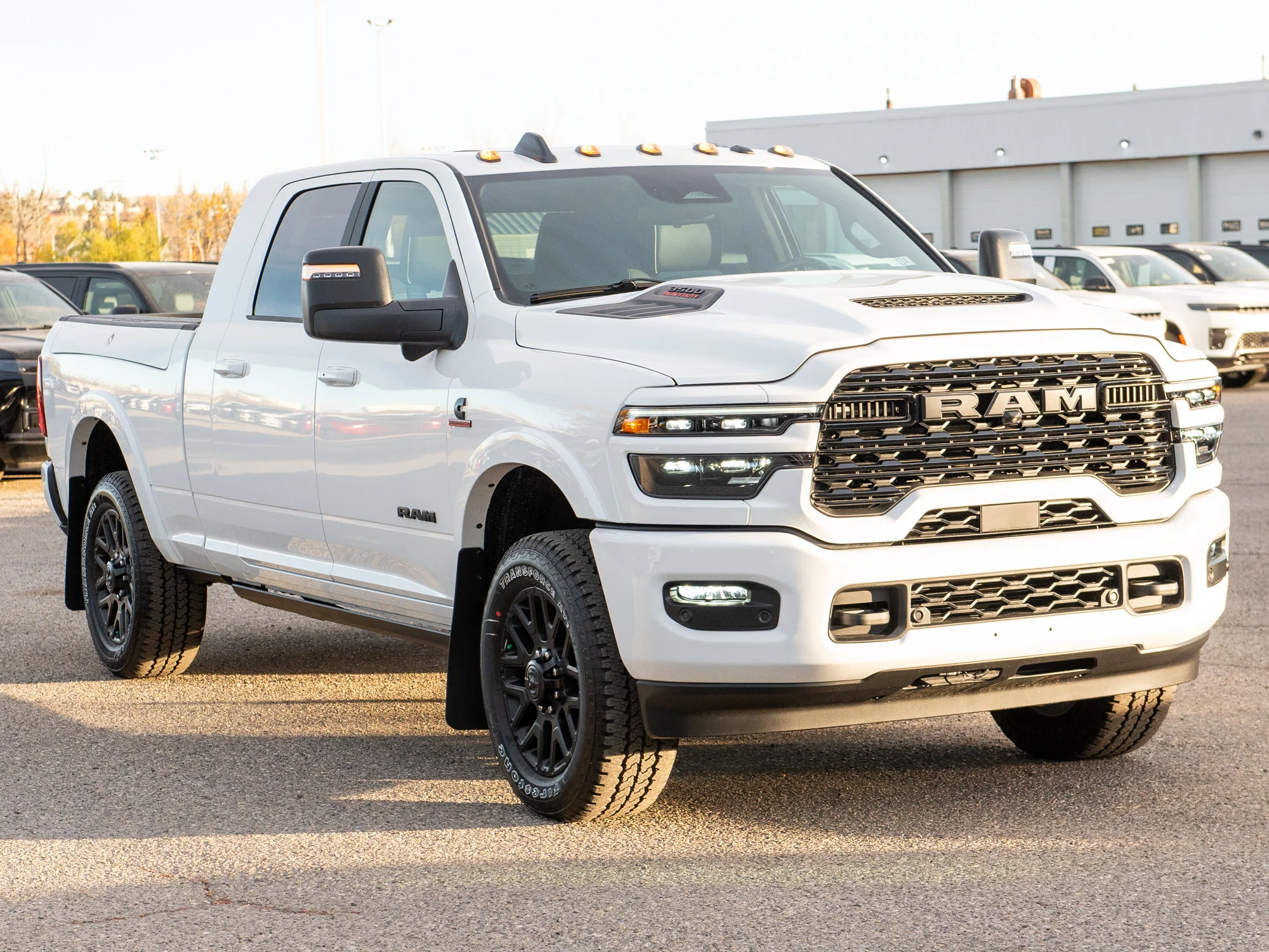 New 2027 White RAM Limited Night* Mega Cab 4x4, Tow-Tech Plus Group, Sunroof, Passenger Screen image 10