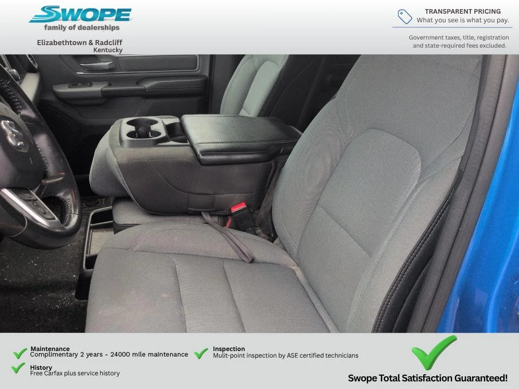 Used 2021 Hydro Blue Pearlcoat Ram Big Horn image 11
