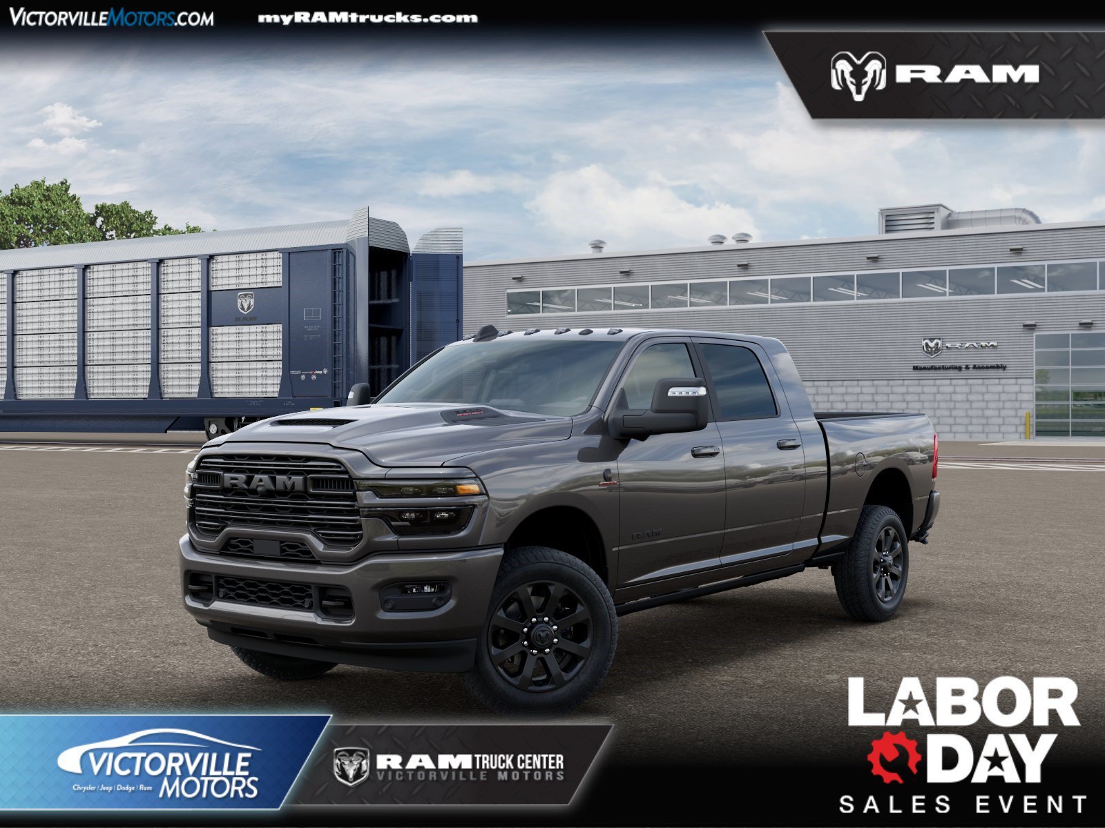 New 2026 Granite Crystal Metallic Clear-Coat Exterior Paint RAM Laramie image 1