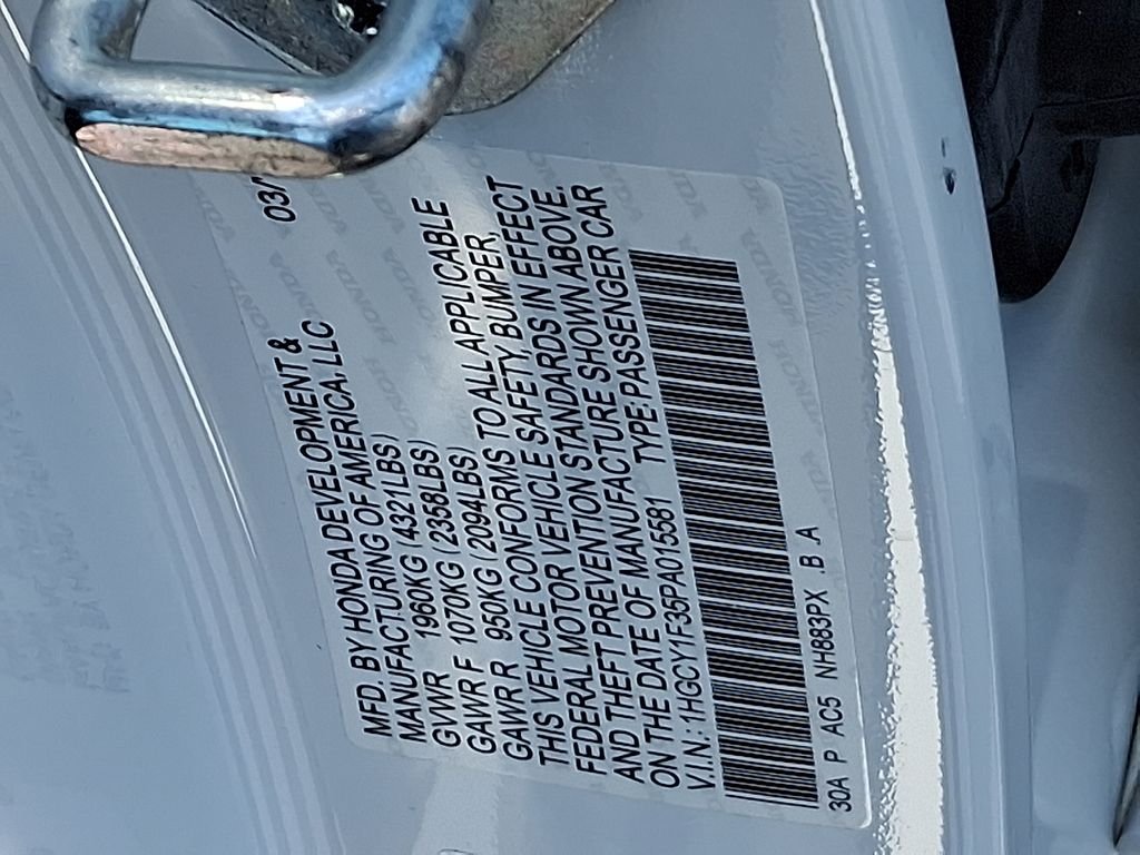Certified Used 2023 Platinum White Pearl Honda EX image 28