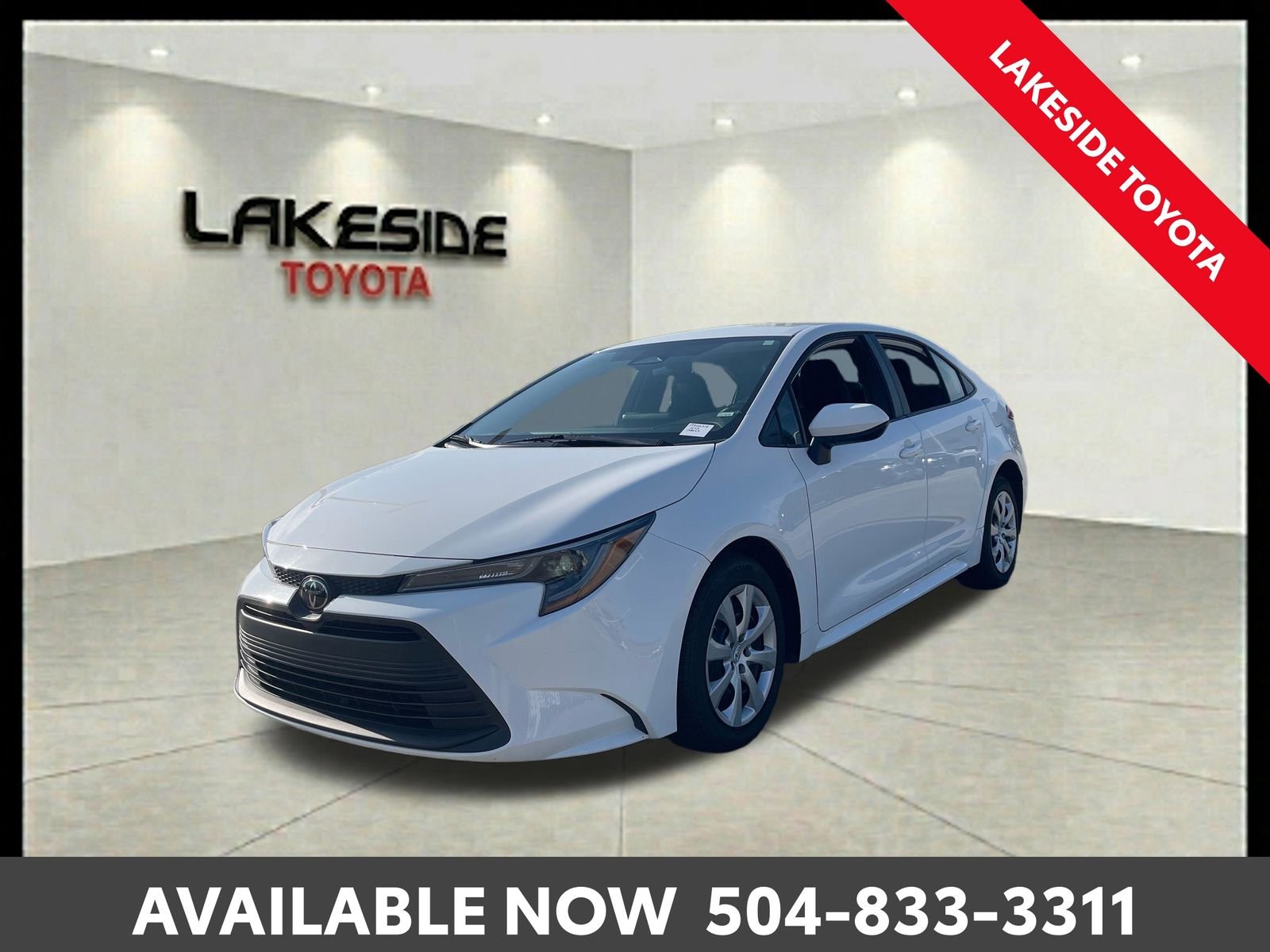 Used 2023 White Toyota LE image 1