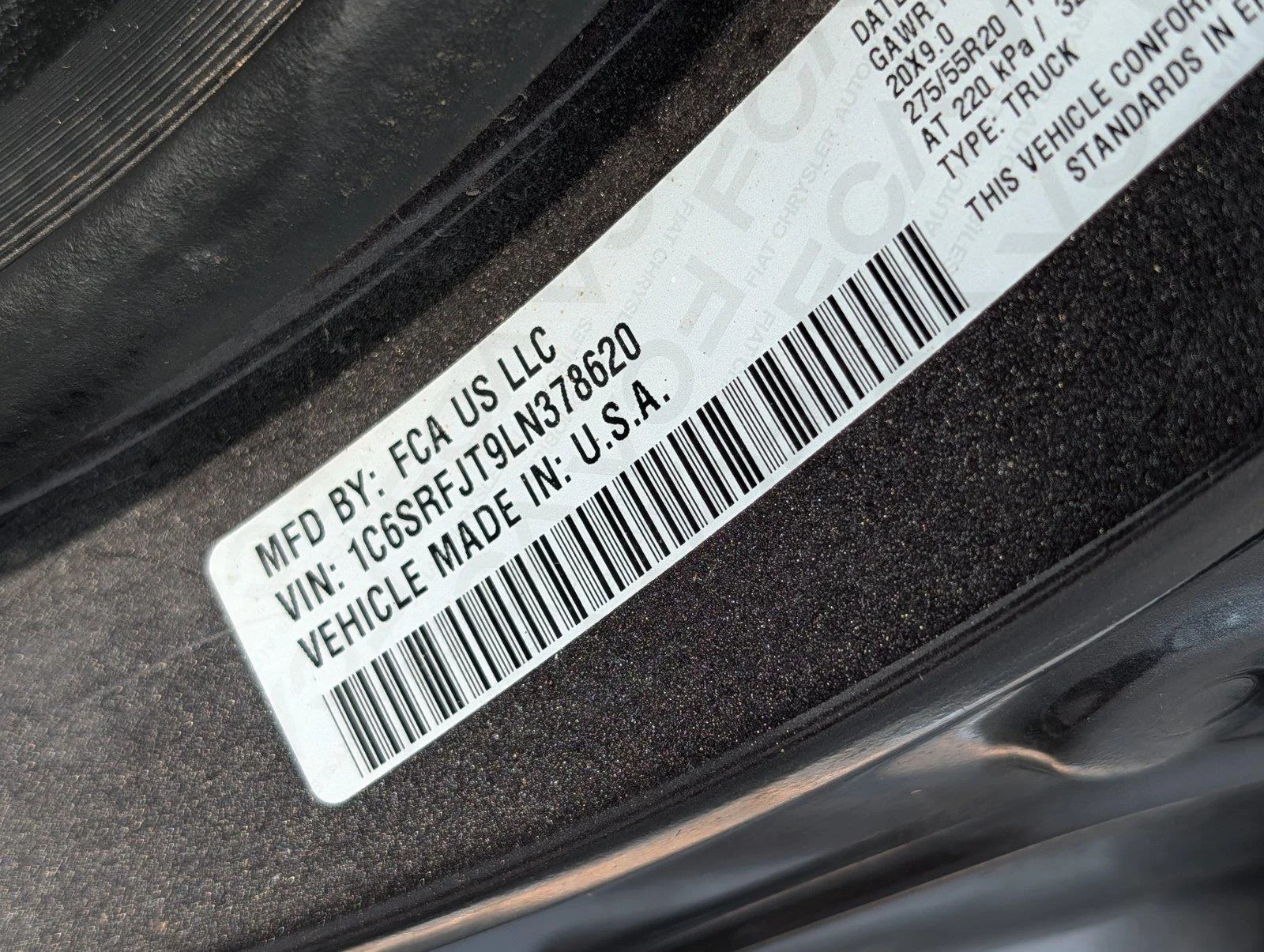 Used 2020 Granite Crystal Metallic Clearcoat Ram Laramie image 43