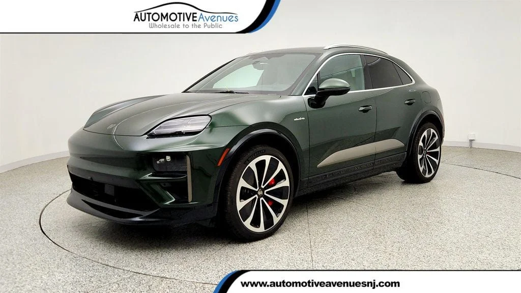 Used 2024 Oak Green Metallic Neo Porsche Electric Turbo AWD w/ 22