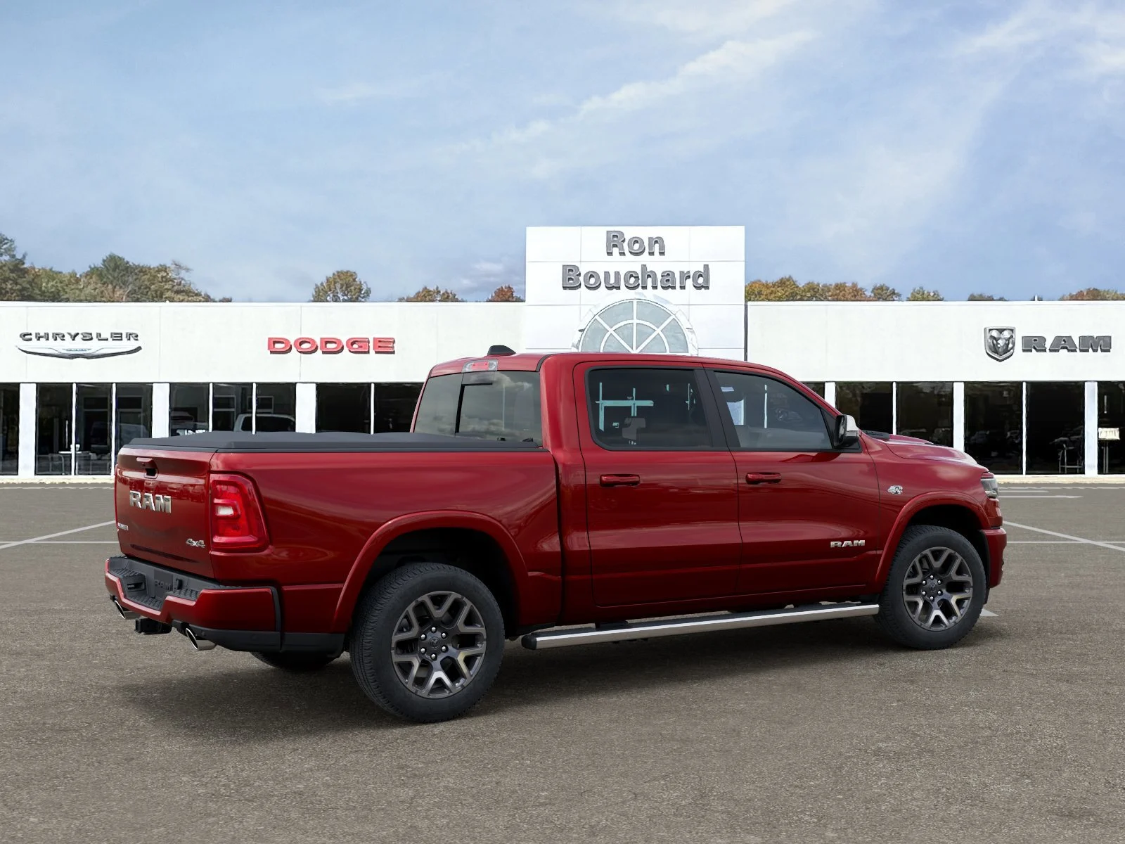New 2026 Molten Red Pearl-Coat Exterior Paint RAM Laramie image 4