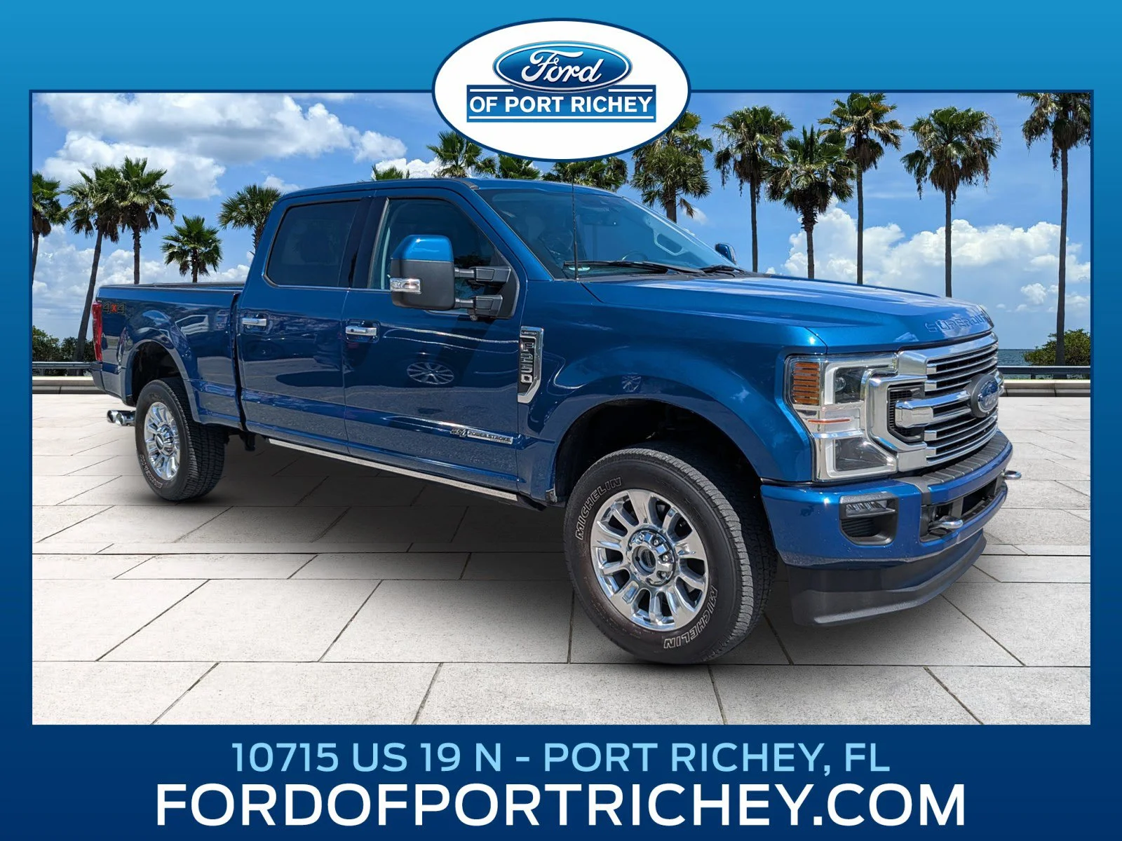 Used 2022 Atlas Blue Metallic Ford Limited image 1