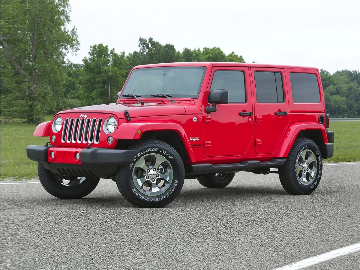 Used 2017 Black Clearcoat Jeep Unlimited Sahara image 1