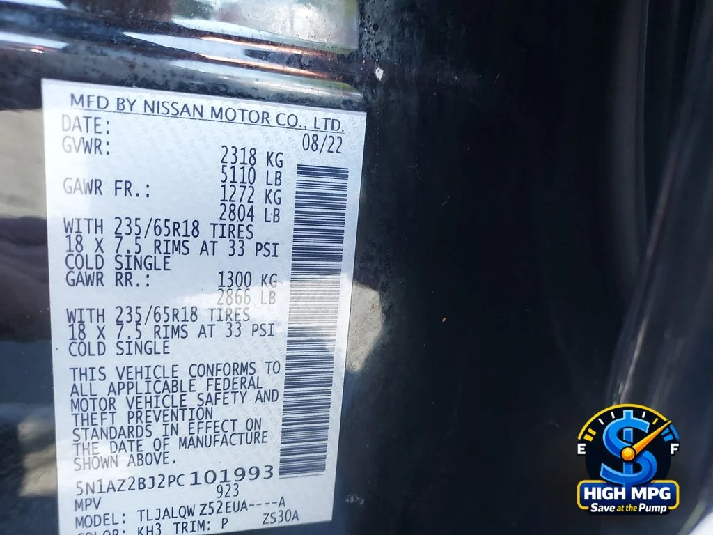 Used 2023 Black Nissan SV image 34