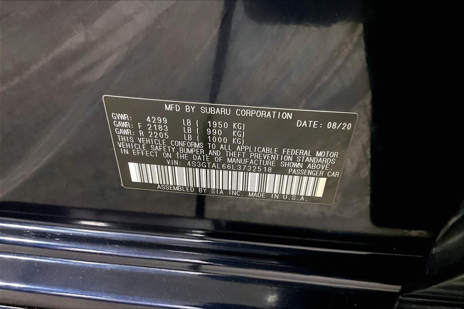 Used 2020 Dark Blue Pearl Subaru Sport image 36