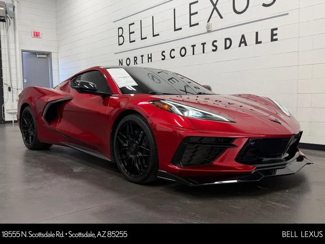 Used 2023 Silver Chevrolet Stingray image 1