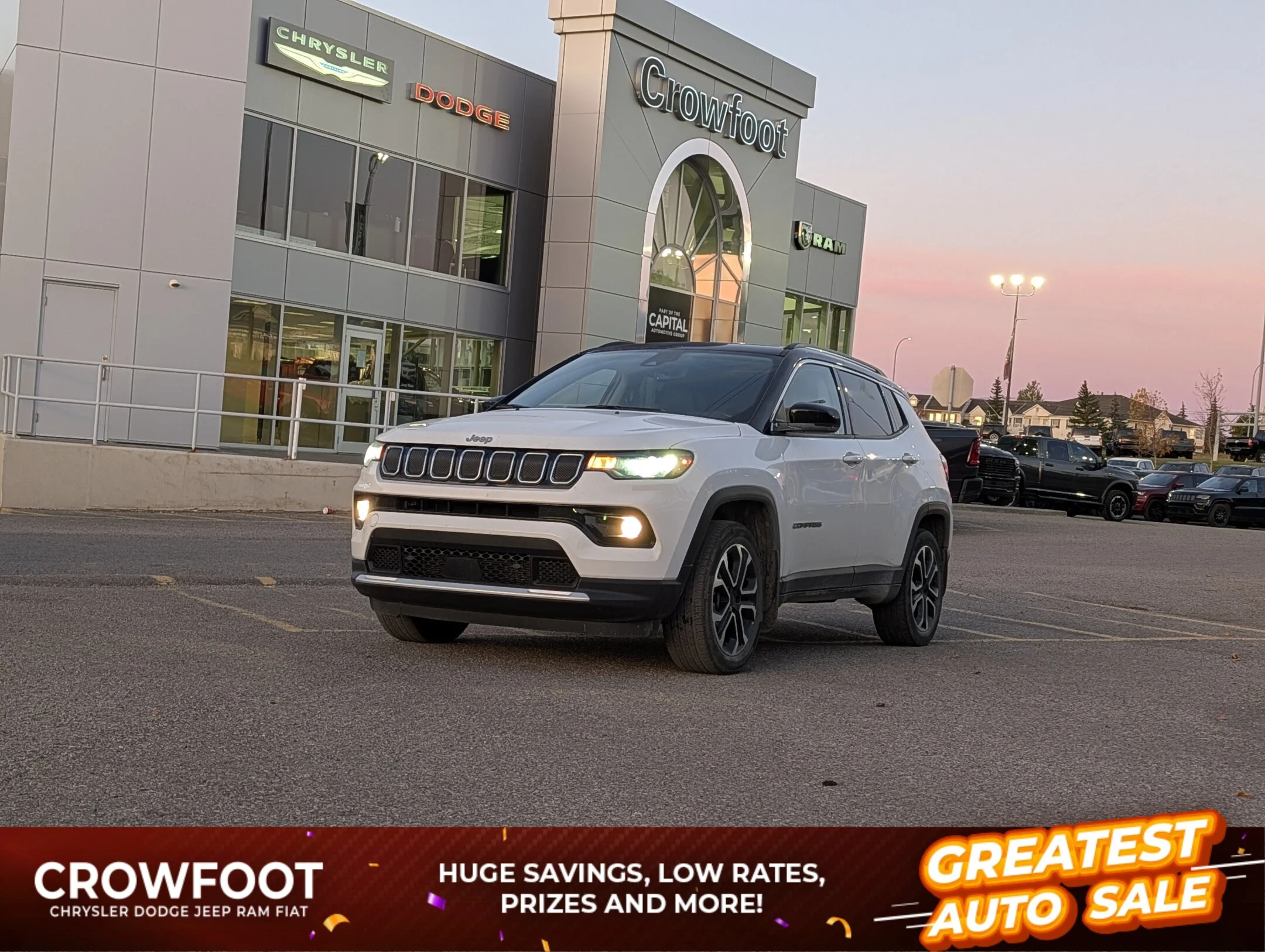 Certified Used 2022 White Jeep Limited - Sun & Sound Grp - Leather - Heated - Limited 4x4 image 1