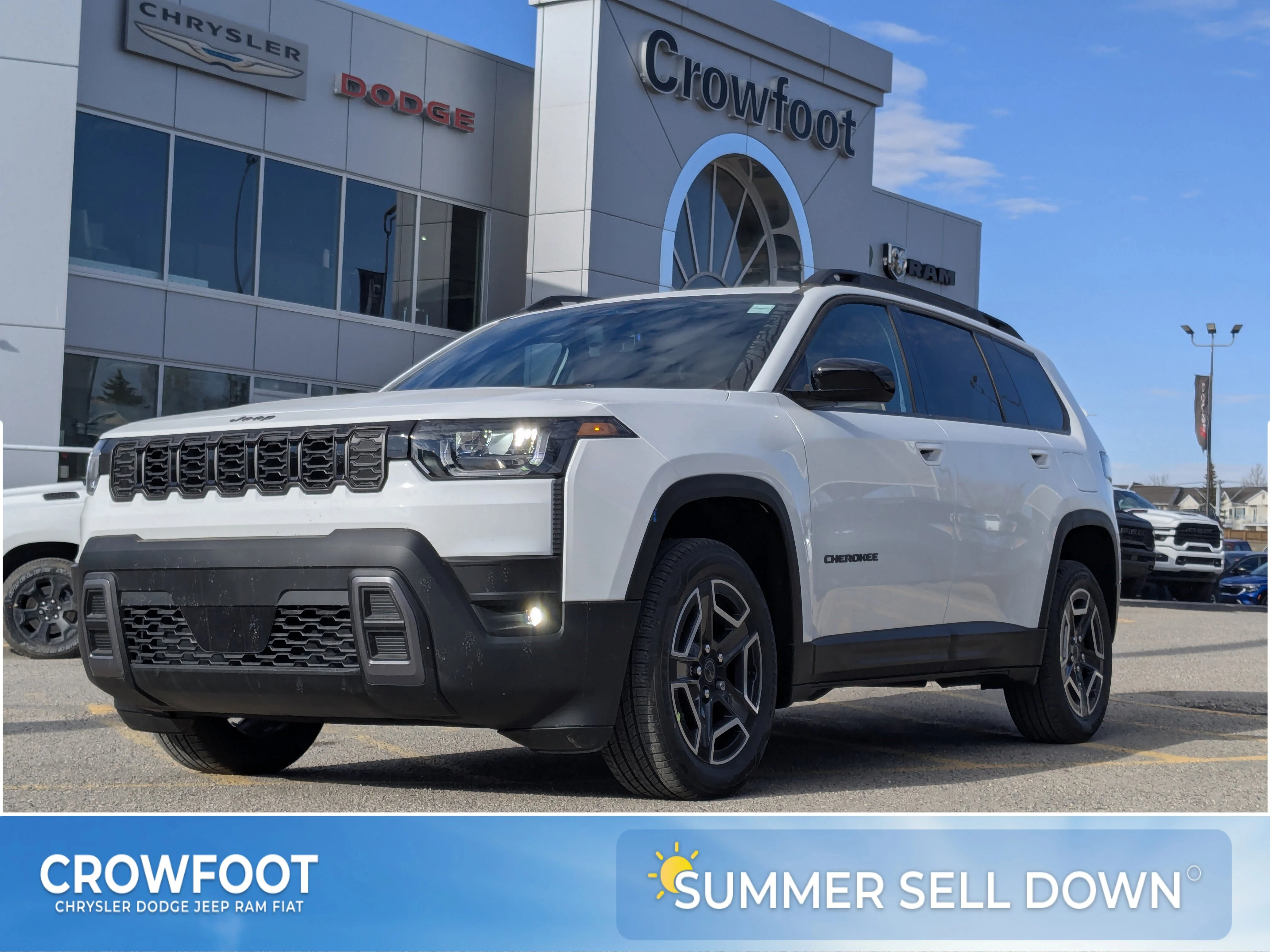New 2026 White Jeep Laredo - - Adaptive Cruise - 12.3 Display - Heated Seats/Wheel - Compact Spare Tire & More image 1