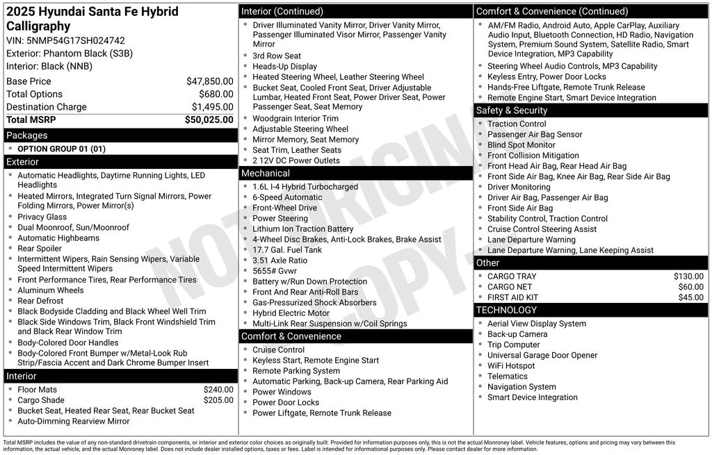 Used 2025 Black Hyundai Calligraphy image 31