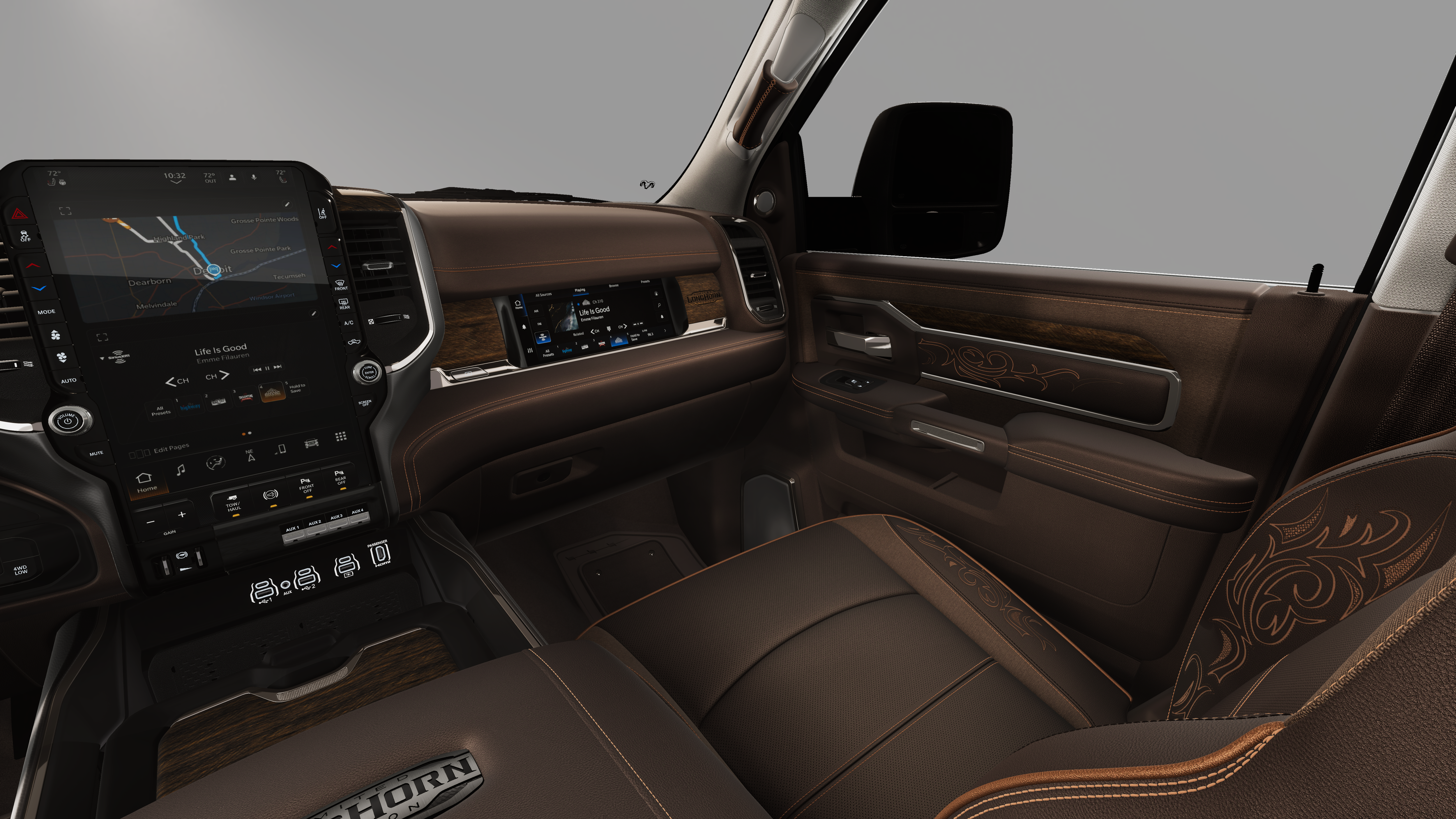 New 2026 Forged Blue Metallic Exterior Paint RAM Limited Longhorn image 33