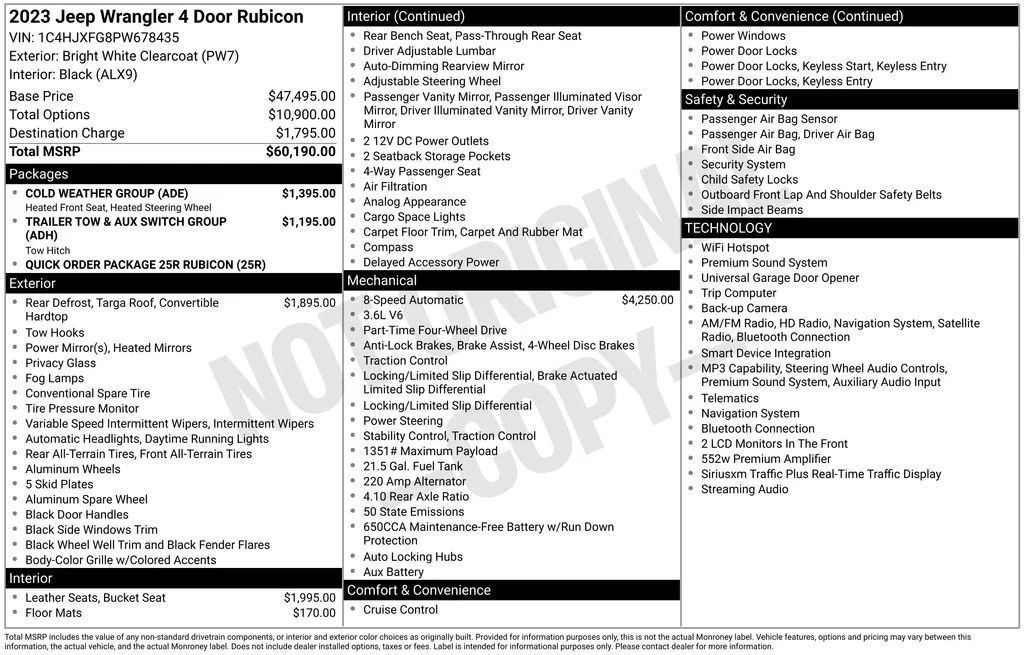 Used 2023 White Jeep Rubicon image 26