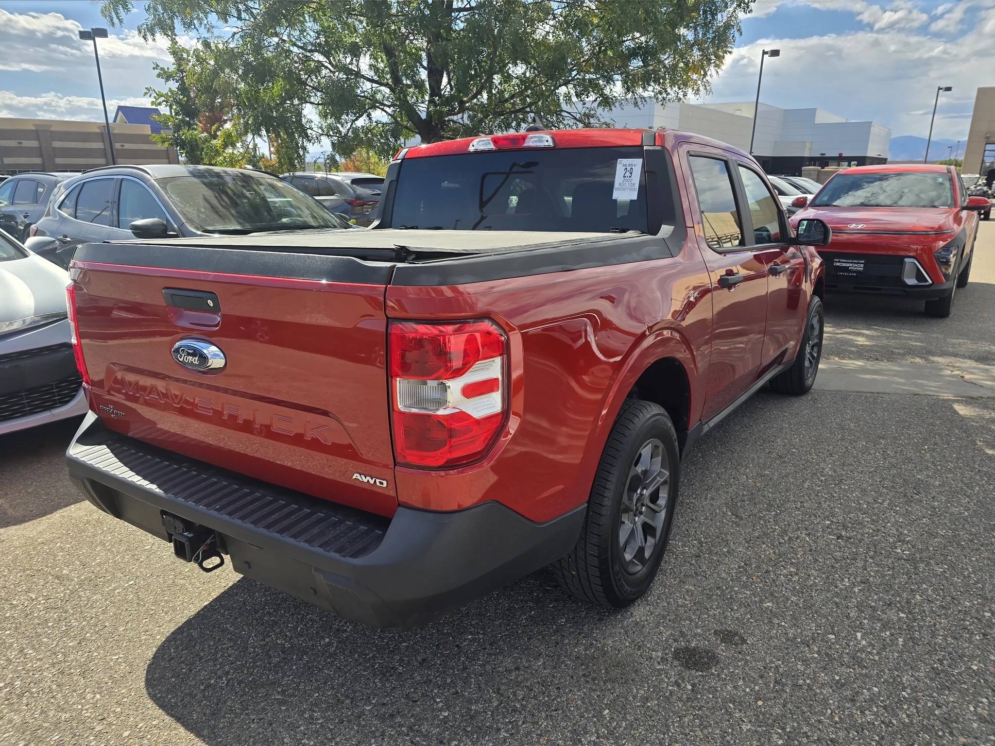Used 2022 Hot Pepper Red Tinted Clearcoat Metallic Ford XLT image 5