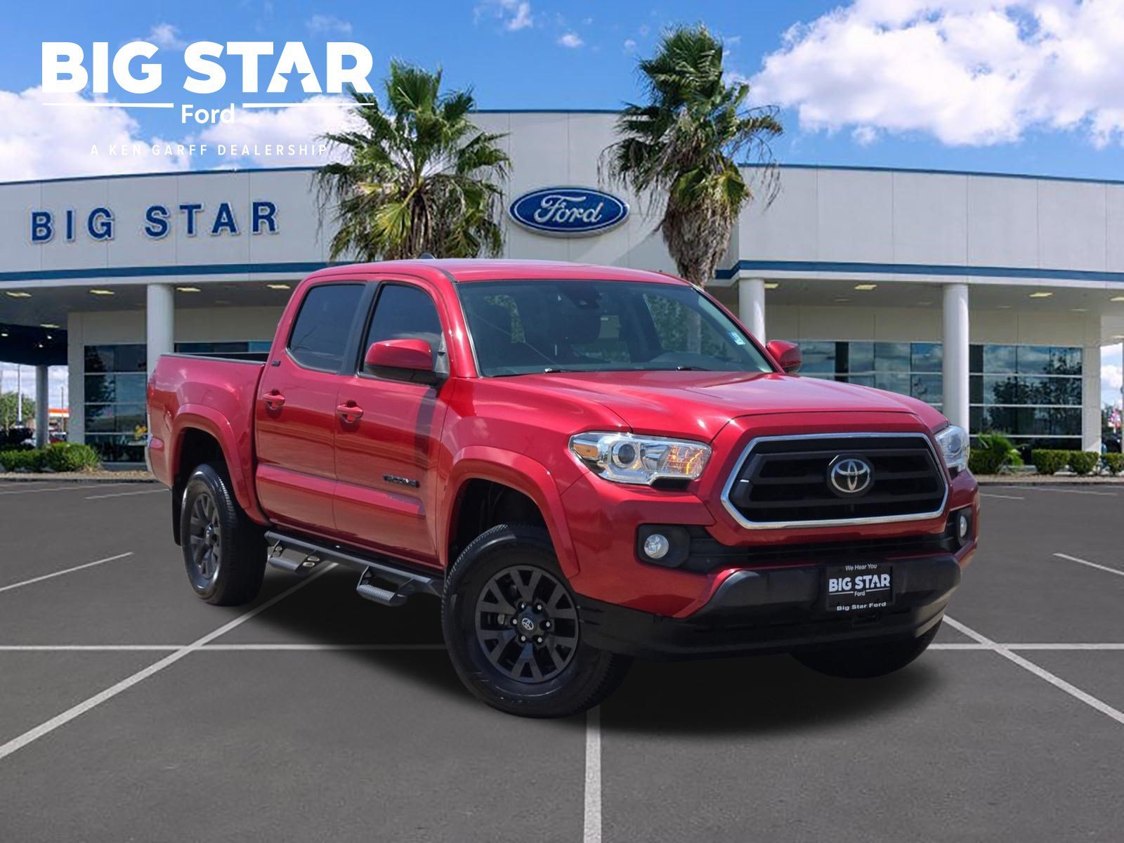 Used 2021 Barcelona Red Metallic Toyota SR5 image 1