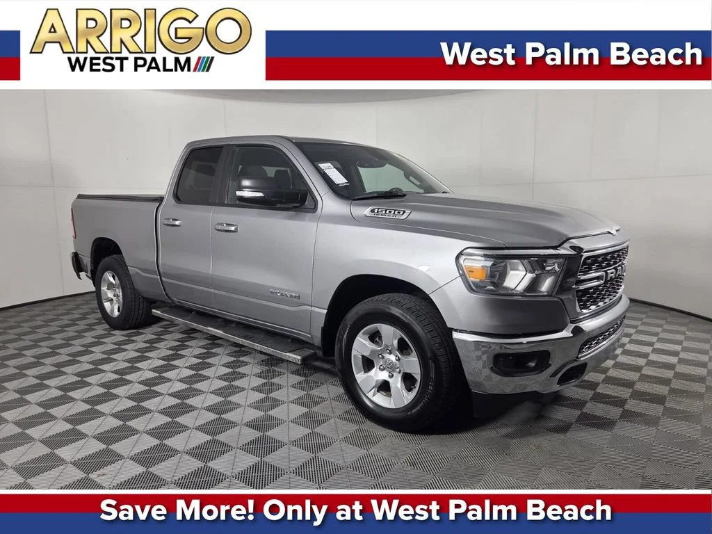Used 2022 Billet Silver Metallic Clearcoat Ram Big Horn image 1